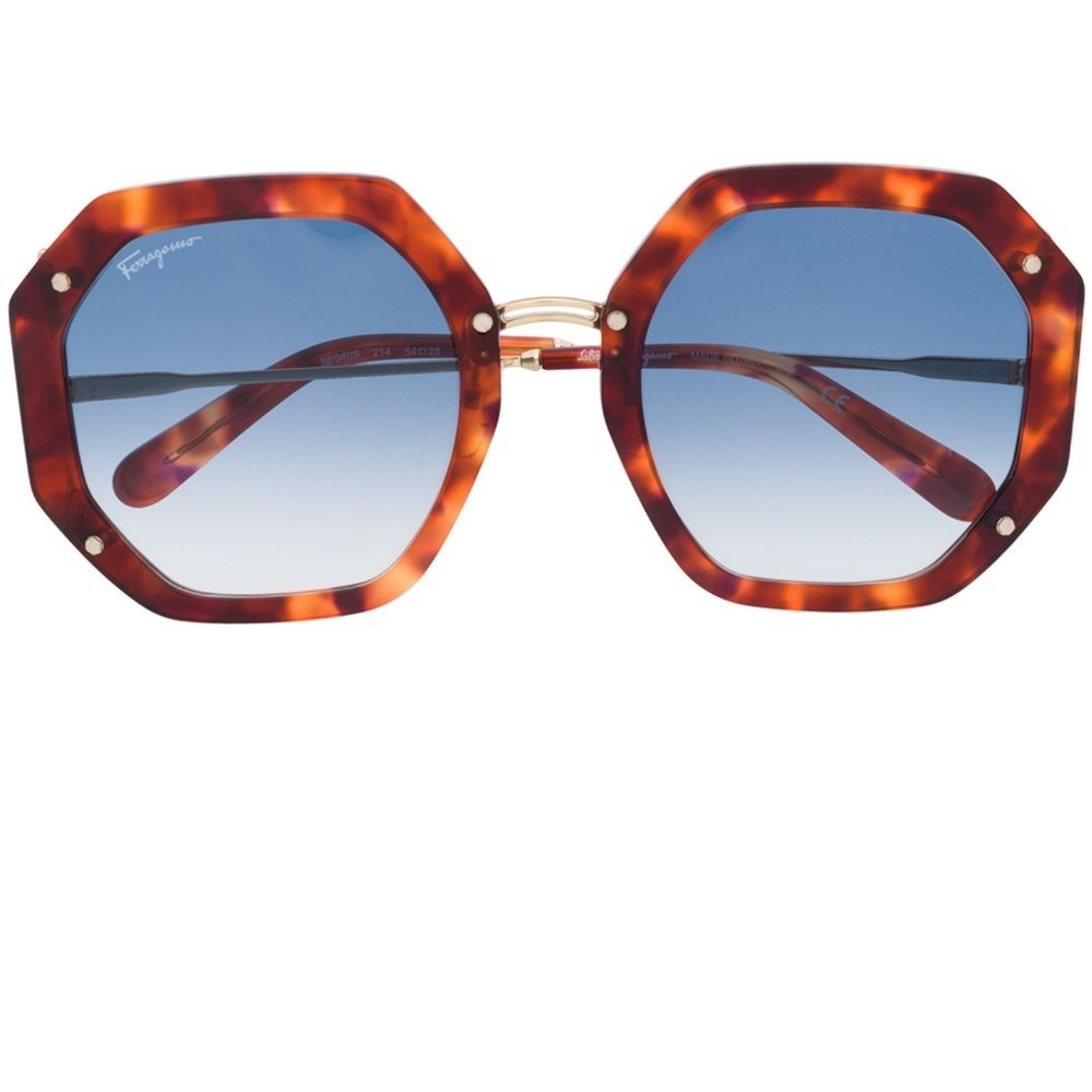 Salvatore Ferragamo SF940S 214 Geometric Sunglasses
